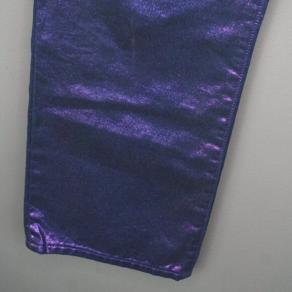 Levi's Premium Candy Coated Ribcage Straight Ankle Jeans in Purple size 28 - Picture 5 of 16